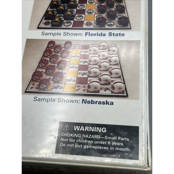 1984 Nebraska Cornhuskers Collegiate Checkers Set Game Man Cave NE Unopened* - Picture 5 of 8